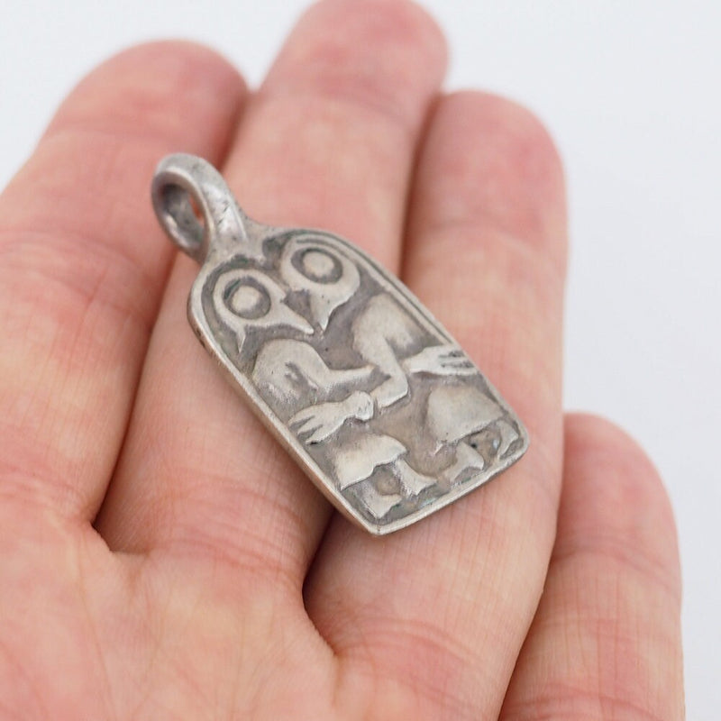 Love Pendant, Silver Pendant, Lautz Tana Kopi, Iron Age Jewelry, Viking Jewelry, Kopi Pendant, Vintage Scandinavian, Scandinavian Pendant